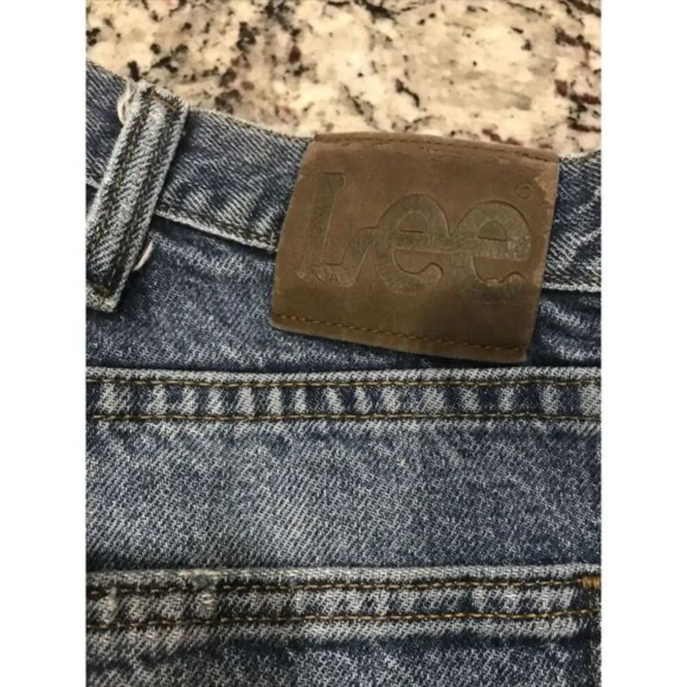 Distressed Lee Regular Fit  Mens 36x29 Blue Denim‎ Jeans Kansas City USA 🇺🇸